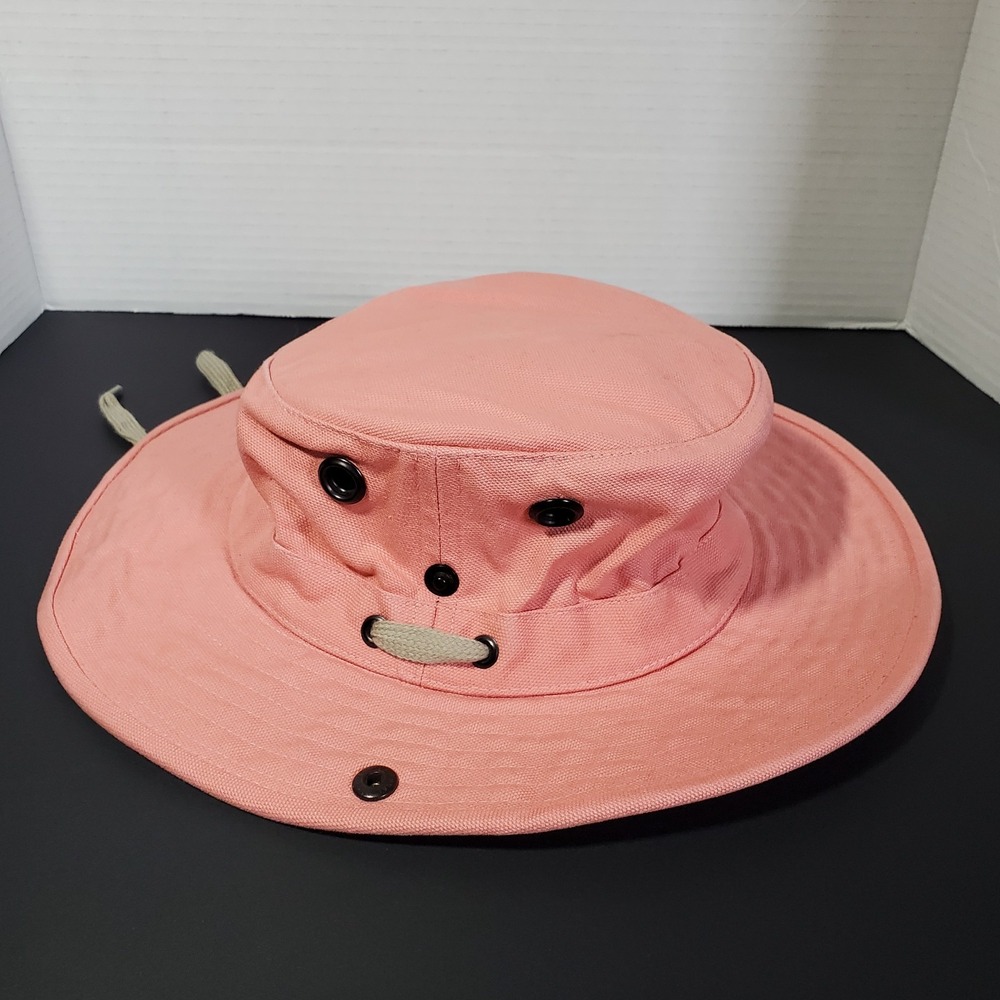 Tilley Heritage Endurables Pink‎ Bucket Hat Size 7 1/4 Medium Made In Canada - Picture 2 of 10